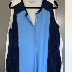 Color block sleeveless top